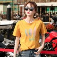 Summer new large size women's cotton loose short-sleeved t-shirt female solid color bottoming shirt top
